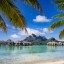 Sjö- och strandväder på Bora Bora