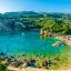 Havstemperaturen på Korfu stad för stad