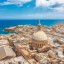 Havstemperaturen på Malta stad för stad
