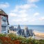 Sjö- och strandväder i Normandie