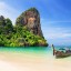 Sjö- och strandväder i Thailand