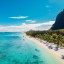 Sjö- och strandväder på Mauritius