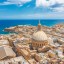 Havstemperaturen på Malta stad för stad